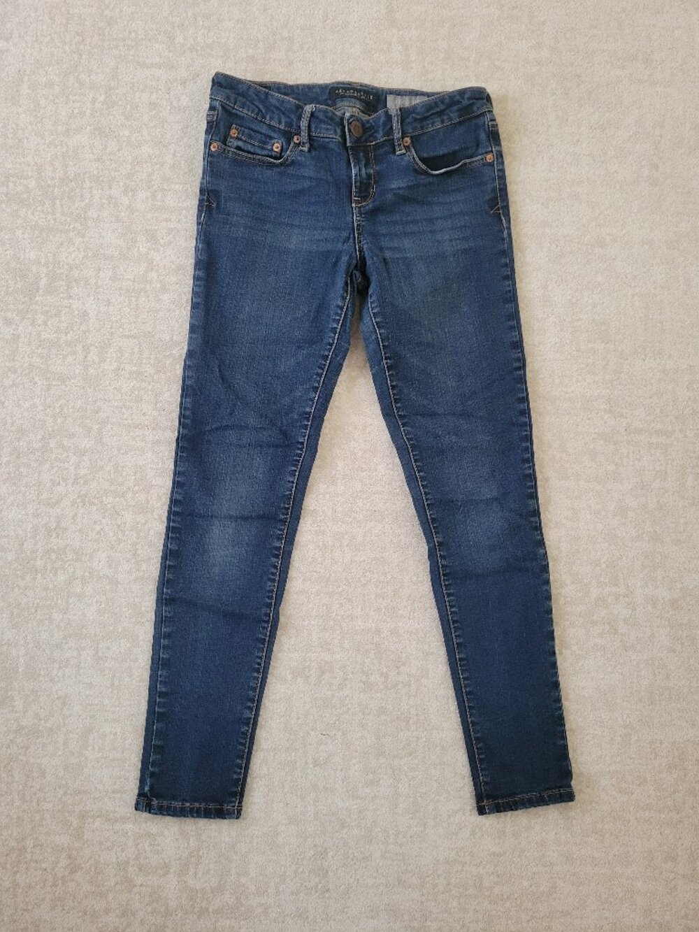 Aéropostale Dark Wash Skinny Ankle Jegging Jeans 6 Reg Stretch Denim Preppy Fall